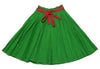 Green long skirt