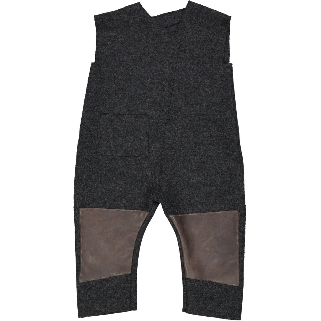 Wool Overall with leather patches